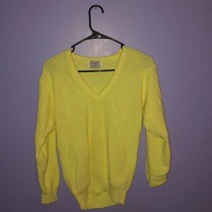 yellow Chris Ann originals sweater